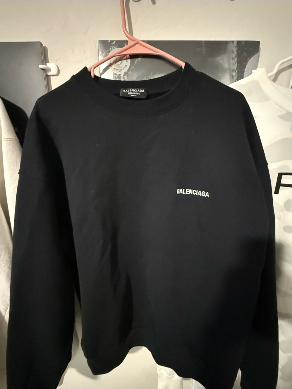 Authentic Balenciaga Embroidered Logo Crewneck Sweater